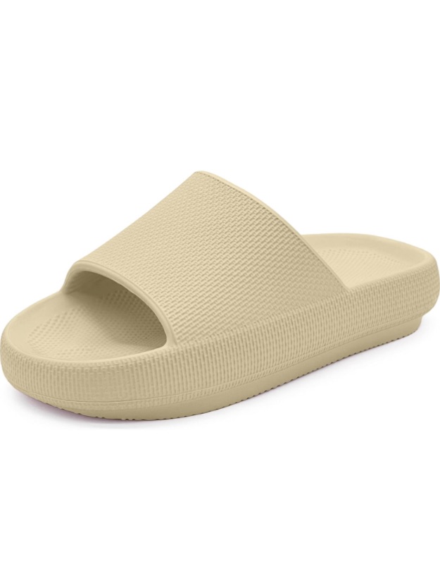 Photo 1 of LGDDE Cloud Slides for Women and Men Soft Pillow Slippers Anti-slip Quick Drying Lightweight Shower Shoes Comfy Thick Bottom Indoor Outdoor Sandals Summer Beach Slide Size 7