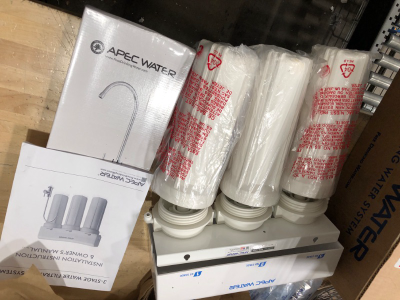 Photo 2 of * used * see all images * 
APEC Water Systems WFS-1000 3 Stage Under-Sink Water Filter System 