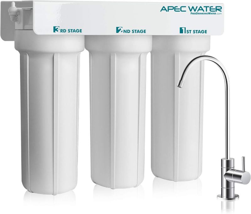 Photo 1 of * used * see all images * 
APEC Water Systems WFS-1000 3 Stage Under-Sink Water Filter System 