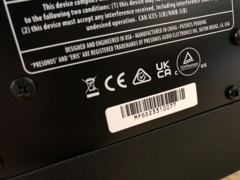 Photo 1 of PreSonus Eris Pro 6 2-Way Biamped, Active, 6.5-inch Coaxial Studio Monitor