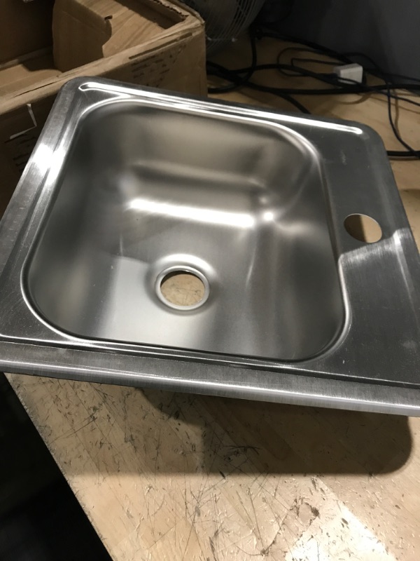 Photo 1 of 15"x15" stainless steel sink 