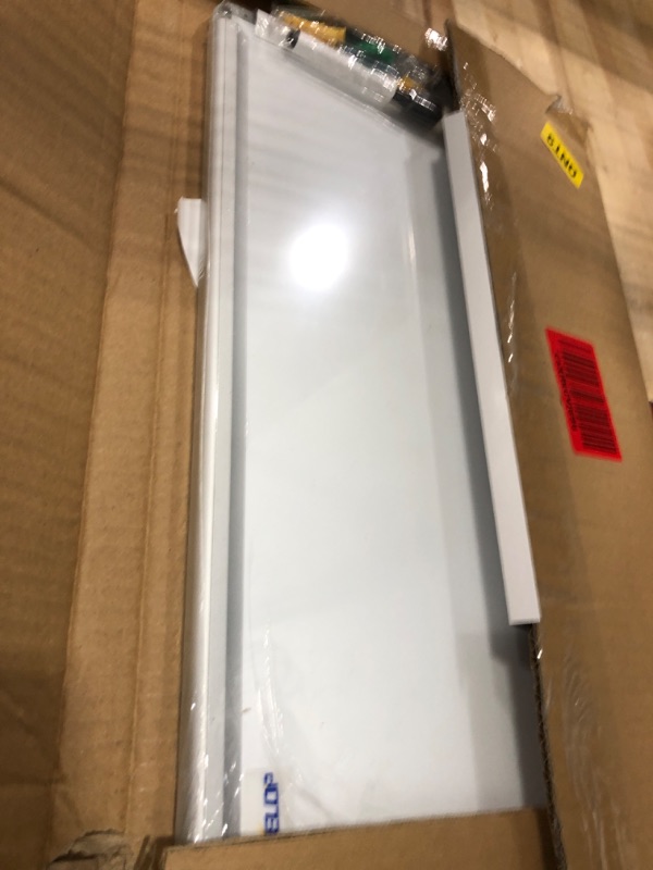 Photo 1 of DEVELOP Small Magnetic Dry Erase Board, 18 X 12 Inches, Portable White Board for Wall with Detachable Marker Tray, Silver Aluminium Frame, Perfect for Kids Students School