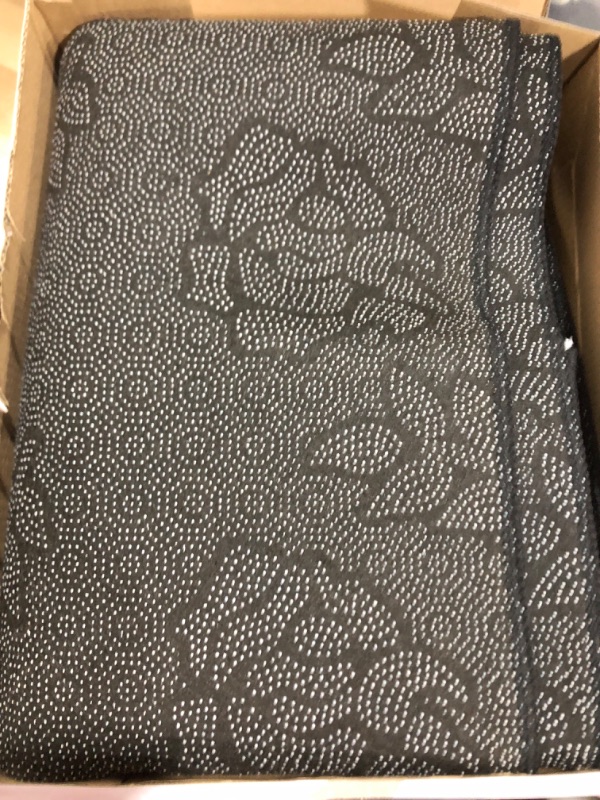 Photo 1 of 2 PIECE HALLOWEEN BOO PUMPKIN RUGS BLACK