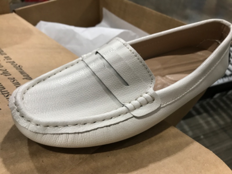 Photo 1 of Jousen Men's Loafers Casual Slip On Shoes Soft Penny Loafers for Men Lightweight Driving Boat Shoes white 8
