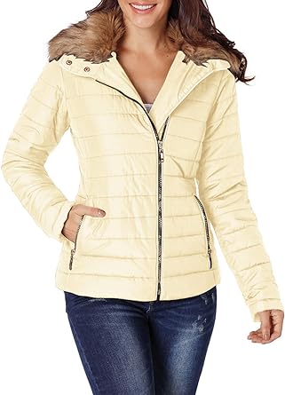 Photo 1 of Dokotoo Womens Winter 2023 Fashion Zip Up Quilted Jacket Coat Outerwear LARGE