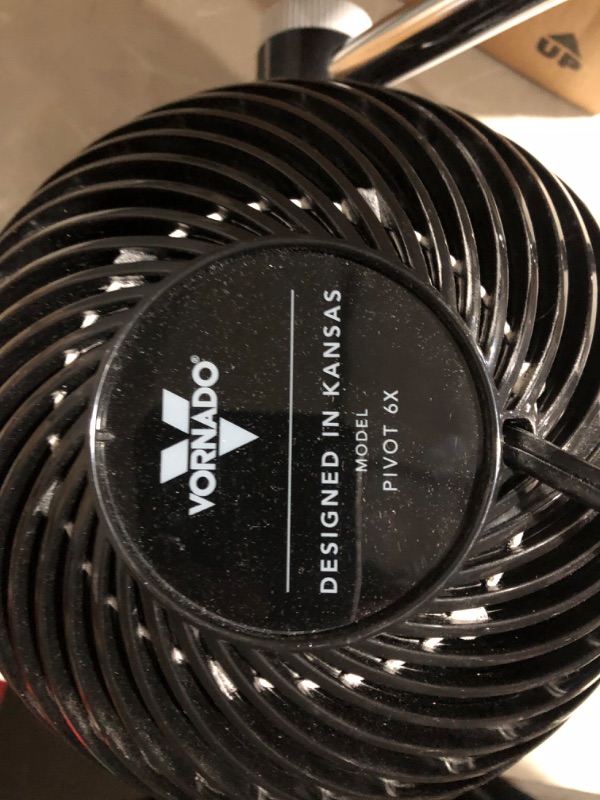 Photo 3 of *MISSING REMOTE*
Vornado Pivot6 Whole Room Air Circulator Fan Black