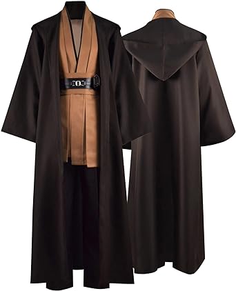 Photo 1 of Laku Tunic Costume Men's Tunic Hooded Robe Full Set Halloween Cosplay Costume Cloak Set