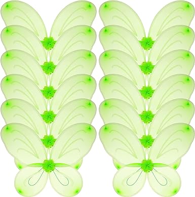 Photo 1 of 12 Pcs Fairy Butterfly Wings for Girls Butterfly Birthday Angel Wings toys for 2 to 12 Years Old Girls