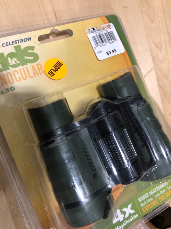 Photo 1 of Celestron Kids Let Your Child Explore The Outdoors Binocular, Green (72044) & Kids Let Your Child Explore The World Microscope, Green (44116) Binocular