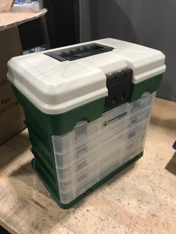 Photo 1 of 4-Drawer Green Camping and Fishing Storage Tool-Box
