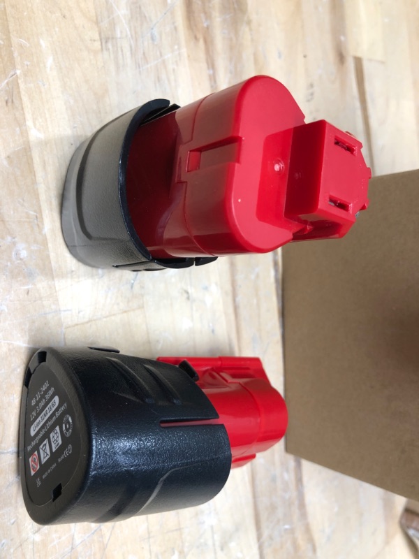 Photo 2 of KUNLUN 2 Pack 3.0Ah 12V Battery Replace for Milwaukee M12 Battery Lithium Compatible for Milwaukee 12-Volt Battery 48-11-2411 48-11-2420 48-11-2401 48-11-2402 Cordless Tools
