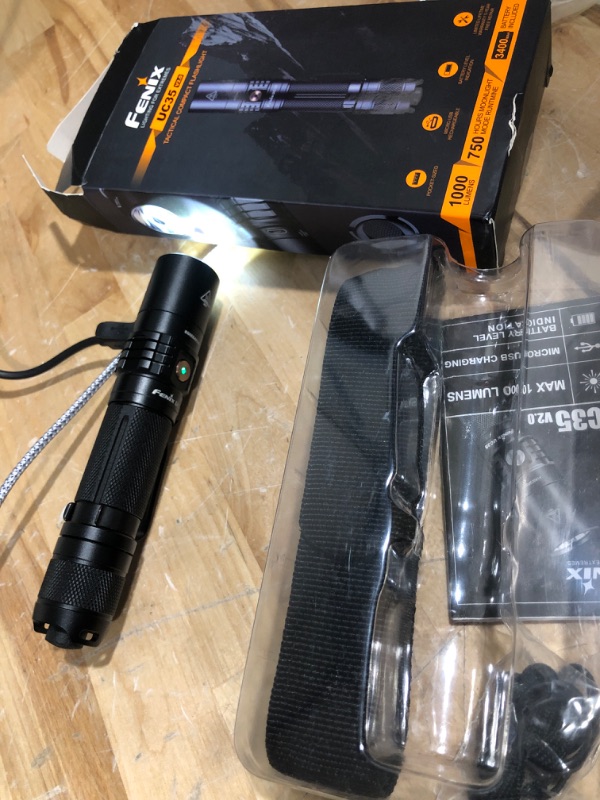 Photo 2 of Fenix PD25R EDC Flashlight, 800 Lumen USB-C Rechargeable Dual Switch Pocket Size Lightweight with LumenTac Organizer
