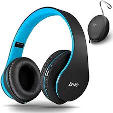Photo 1 of * SEE NOTES* ZIHNIC Bluetooth Headphones Over-Ear, Foldable Wireless and Wired Stereo Headset Micro SD/TF, FM for Cell Phone,PC,Soft Earmuffs &Light Weight for Prolonged Wearing (Black/Blue)
