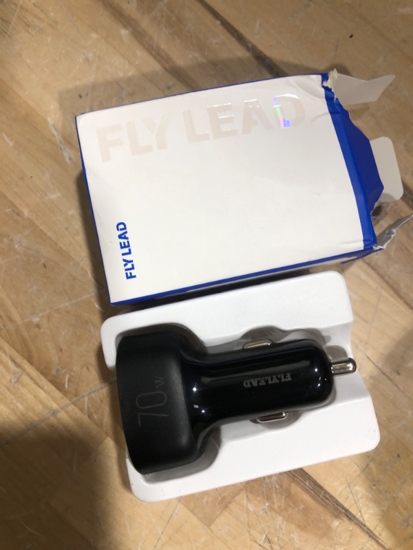 Photo 2 of Fast Car Charger FLYLEAD 70W 4 Ports Car Charger?A Must for Family Travel? Super Fast USB C Car Charger Adapter
