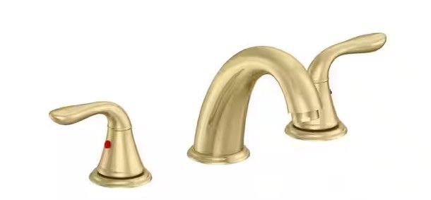 Photo 1 of ***Parts Only***Ivie 8 in. Widespread 2-Handle Bathroom Faucet in Matte Gold
