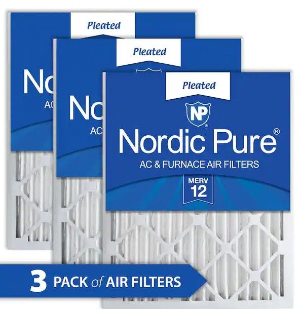 Photo 1 of 20 in. x 30 in. x 2 in. Allergen Pleated MERV 12 Air Filter (3-Pack)
