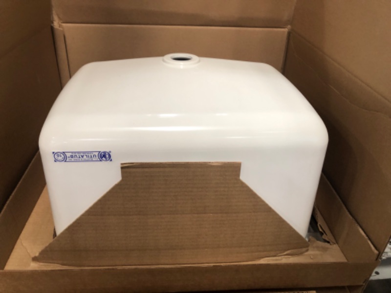 Photo 1 of 22 in. x 25 in. x 13.75 in. Molded Fiberglass Drop in Utility Sink in White
