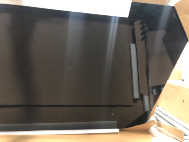 Photo 1 of Quartet Magnetic Whiteboard, Glass White Board, 50" x 28", Black Dry Erase Surface, Frameless, InvisaMount (G5028IMB) Black 50" x 28"