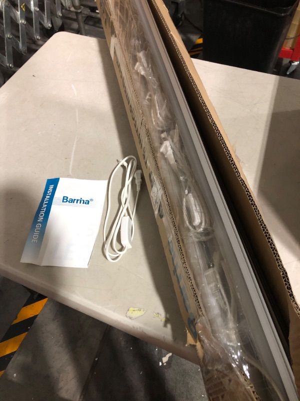 Photo 4 of (6 Pack) Barrina LED T5 Integrated Single Fixture, 4FT, 2200lm, 6500K (Super Bright White), 20W, Utility LED Shop Light, Ceiling and Under Cabinet Light, Corded Electric with ON/OFF Switch, ETL Listed 6-pack (6-power Cords)