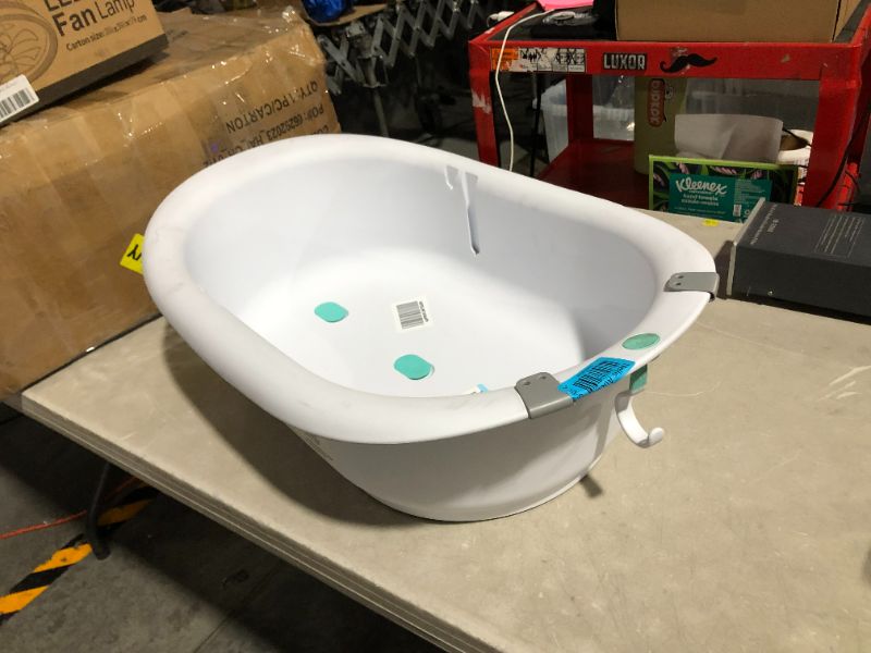 Photo 2 of 4-in-1 Grow-with-Me Bath Tub by Frida Baby Transforms Infant Bathtub to Toddler Bath Seat with Backrest for Assisted Sitting in Tub