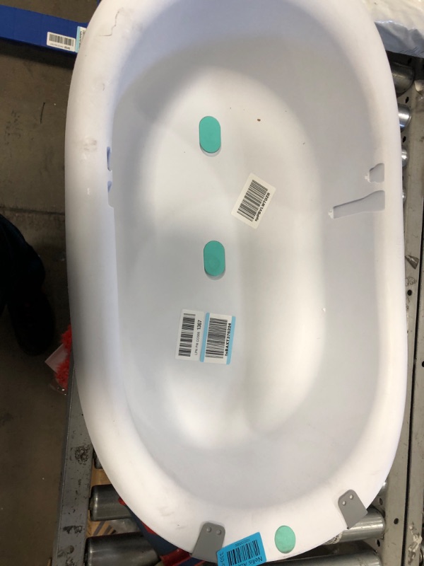 Photo 3 of 4-in-1 Grow-with-Me Bath Tub by Frida Baby Transforms Infant Bathtub to Toddler Bath Seat with Backrest for Assisted Sitting in Tub