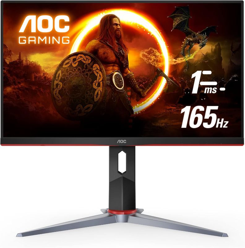 Photo 1 of Monitors 9B24-160-497 24 in. 165 Hz VA FHD 1 Ms FreeSync Premium AMD Adaptive Sync 1920 X 1080 24G2S Gaming Monitor, Black
