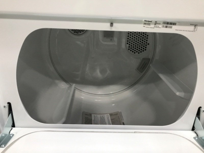 Photo 5 of DENTED FRONT; CRACKED TOP EDGE**Whirlpool 7-cu ft Electric Dryer (White)