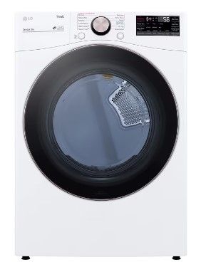 Photo 1 of LG True Steam 7.4-cu ft Stackable Steam Cycle Smart Electric Dryer (White) 