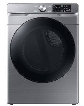 Photo 1 of Samsung 7.5-cu ft Stackable Steam Cycle Smart Electric Dryer (Platinum)
