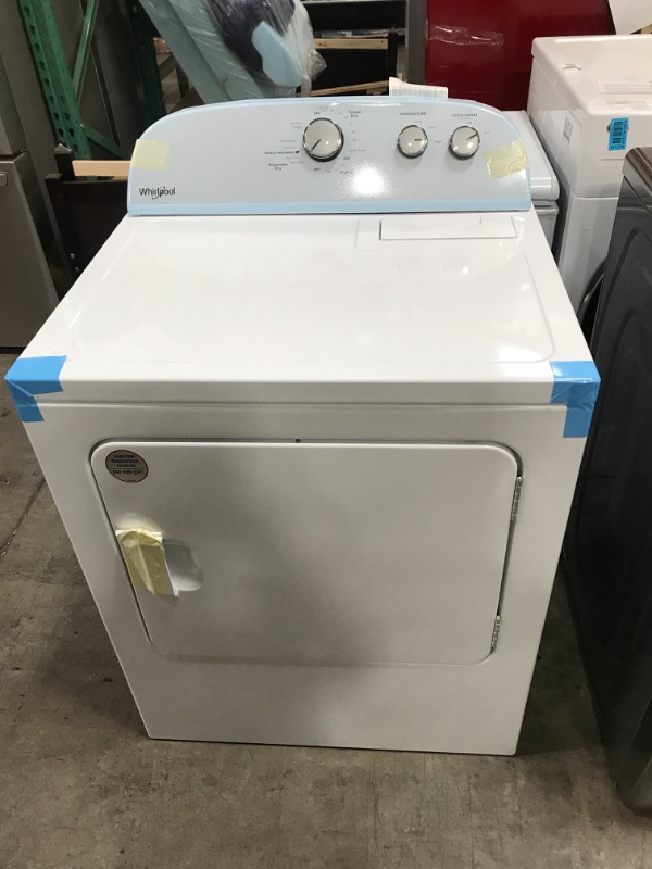 Photo 1 of Whirlpool 7-cu ft Electric Dryer (White)
