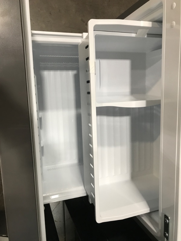 Photo 5 of DENTED FRONT; MISSING HANDLES**Hisense 17.2-cu ft Counter-depth Bottom-Freezer Refrigerator with Ice Maker (Fingerprint Resistant Stainless Steel)