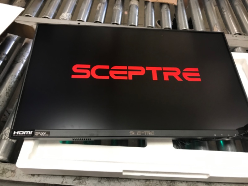 Photo 1 of Sceptre IPS 27" QHD 2560 x 1440p LED Monitor DisplayPort HDMI up to 165Hz AMD FreeSync Premium 99% sRGB Build-in Speakers, Machine Black 2021 (E275B-QPT168)
