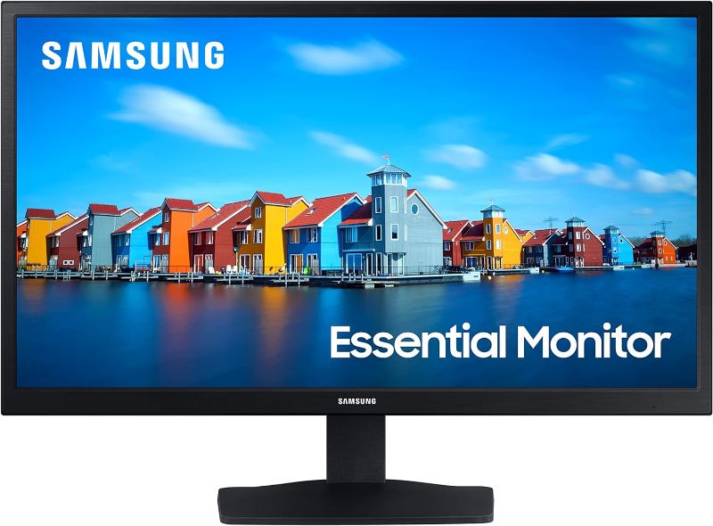 Photo 1 of SAMSUNG S33A Series 22-Inch FHD 1080p Computer Monitor, HDMI, VA Panel, Wideview Screen, Eye Saver /Game Mode (LS22A338NHNXZA), Black
