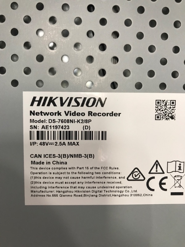 Photo 3 of HIKV DS-7608NI-I2/8P 8 Channel 8 PoE 4K NVR Network Video Recorder, Up to 12MP Resolution Input, Embedded Plug & Play, Support Audio and Alarm in/Out, Support Upgrade, Original English Version(NO HDD)
