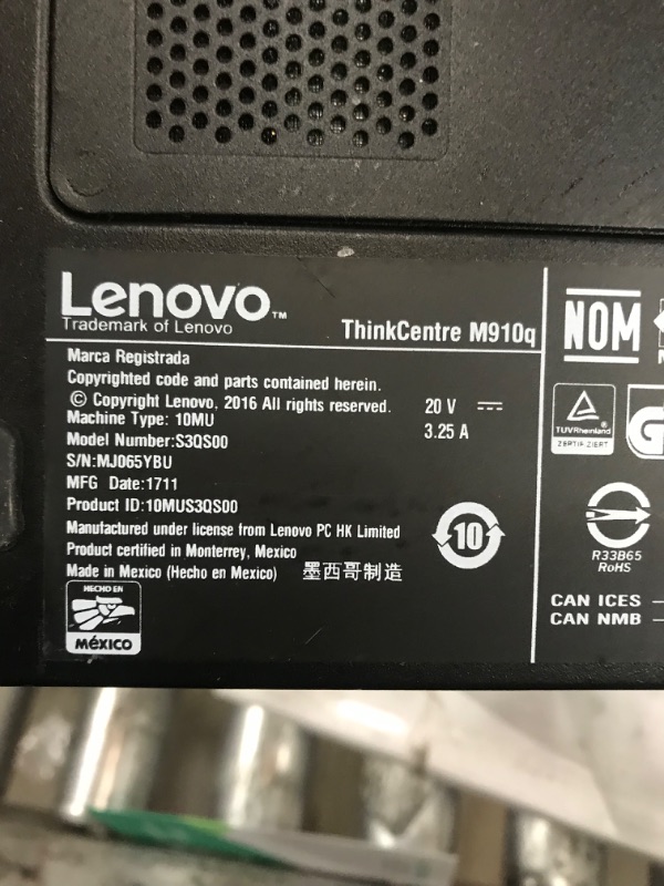 Photo 3 of Lenovo ThinkCentre M910Q Tiny Desktop Computer, Intel Core i7-6700T Upto 3.6GHz, 32GB RAM, 1TB NVMe SSD, 4K 3-Monitor Support DisplayPort, HDMI, AC Wi-Fi, Bluetooth - Windows 10 Pro (Renewed)