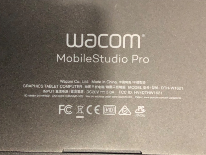 Photo 5 of Wacom Mobile Studio Pro 16" Windows 10, Intel Core i7, 512GB SSD: Second Generation, Black
