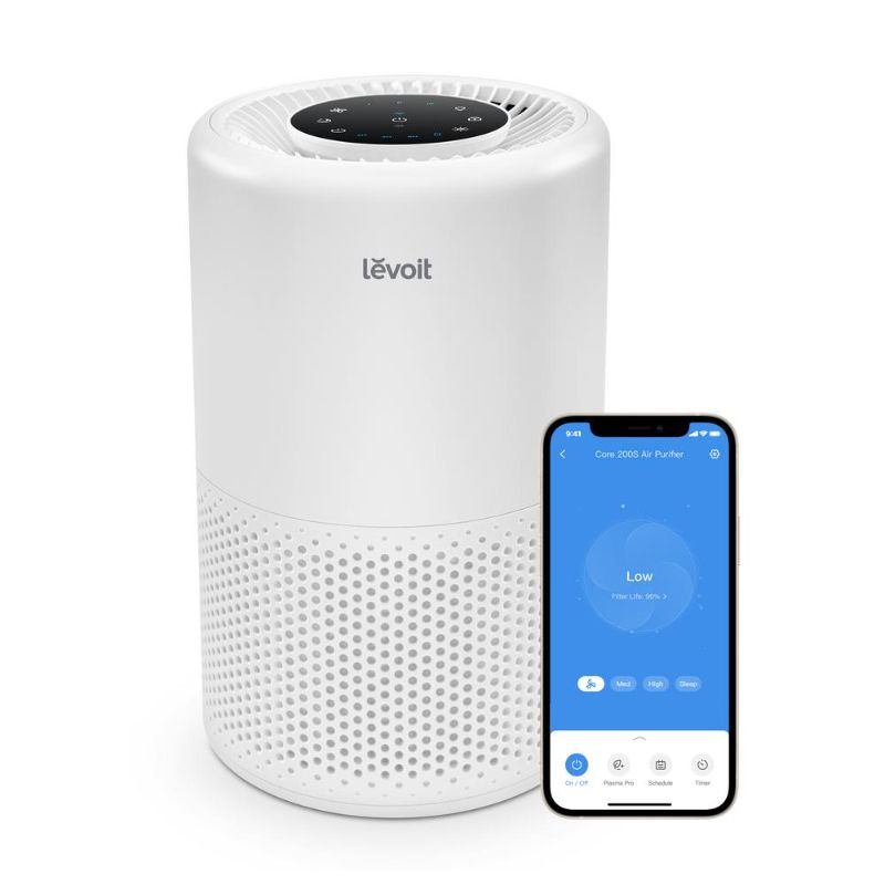 Photo 1 of *READ NOTES* Levoit VeSync Core 200S Plus Smart True Hepa Air Purifier - White
