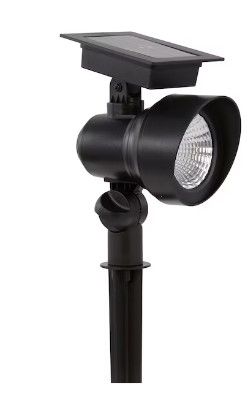 Photo 1 of 2 PACK Harbor Breeze 20-Lumen Black Solar LED Flood Light
