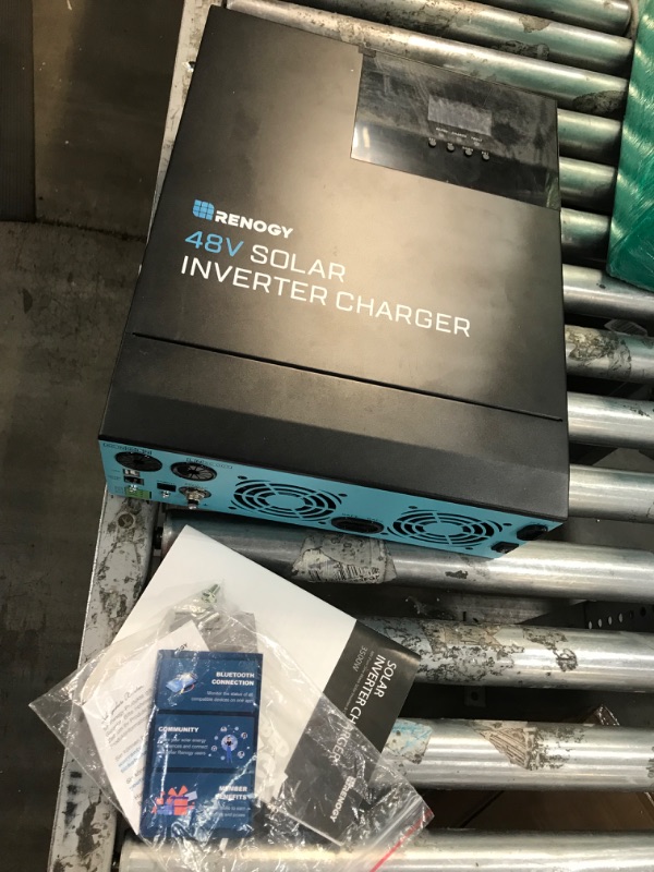 Photo 2 of *READ NOTES* Renogy 48V 3500W Pure Sine Wave Inverter, All-in-One w/MPPT Charge Controller,48VDC to 120VAC, LCD&LED & Smart Lithium-Iron Phosphate Battery 48V 50Ah 4500+Deep Cycles,Built-in BMS and Bluetooth