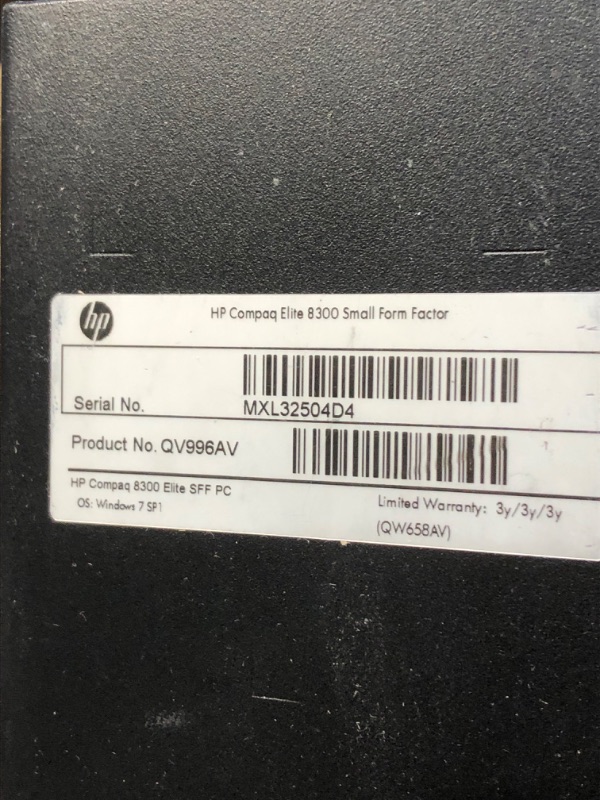 Photo 9 of HP 8300 Elite Small Form Factor Desktop Computer, Intel Core i5-3470 3.2GHz Quad-Core, 8GB RAM, 500GB SATA, Windows 10 Pro 64-Bit, USB 3.0, Display Port (Renewed)
