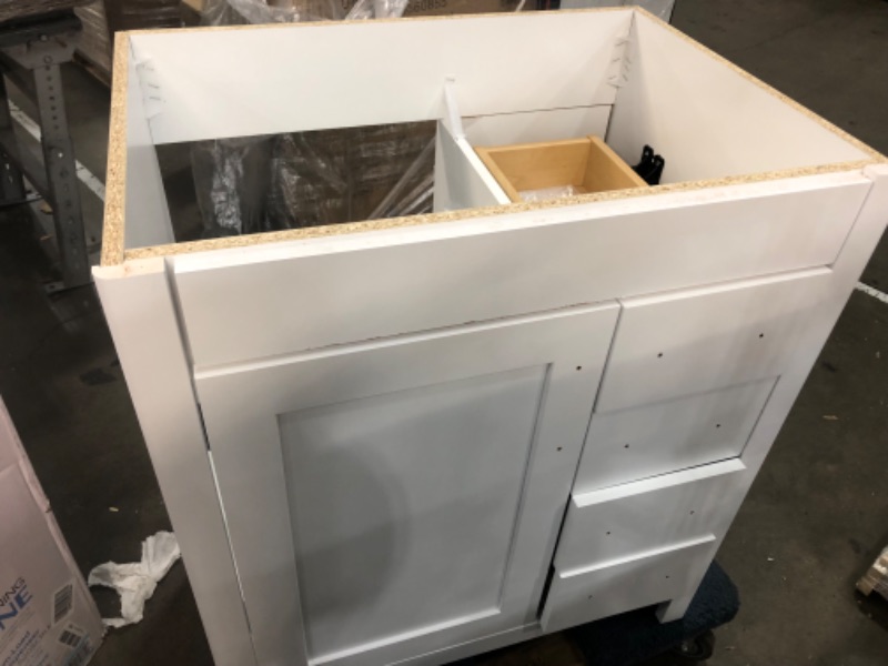 Photo 1 of *MISSING TOP PIECE* White Cabinet