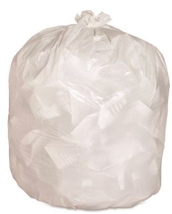 Photo 1 of Clear Low-Density Trash Bags 42 in. x 48 in., 0.7 mm (100-Case)