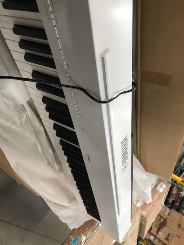 Photo 6 of Yamaha P225WH, 88-Key Weighted Action Digital Piano with Power Supply and Sustain Pedal, White (P225WH)
