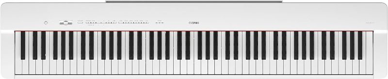 Photo 1 of Yamaha P225WH, 88-Key Weighted Action Digital Piano with Power Supply and Sustain Pedal, White (P225WH)
