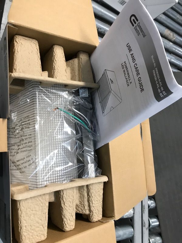 Photo 1 of 675-Watt Equivalent Integrated LED Bronze Commercial Refractor Wall Pack Light, 4000K