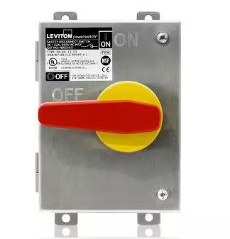 Photo 1 of 30 Amp 600-Volt 304 Stainless Steel Non-Fused Powerswitch Safety Disconnect Switch with Factory Installed Aux Contact
