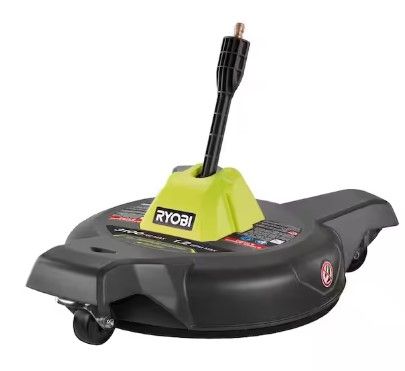 Photo 1 of 12 in. 3100 PSI Electric Pressure Washer Surface Cleaner with Caster Wheels
