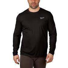 Photo 1 of Milwaukee Men's WORKSKIN 2X-Large Black Lightweight Performance Long-Sleeve T-Shirt