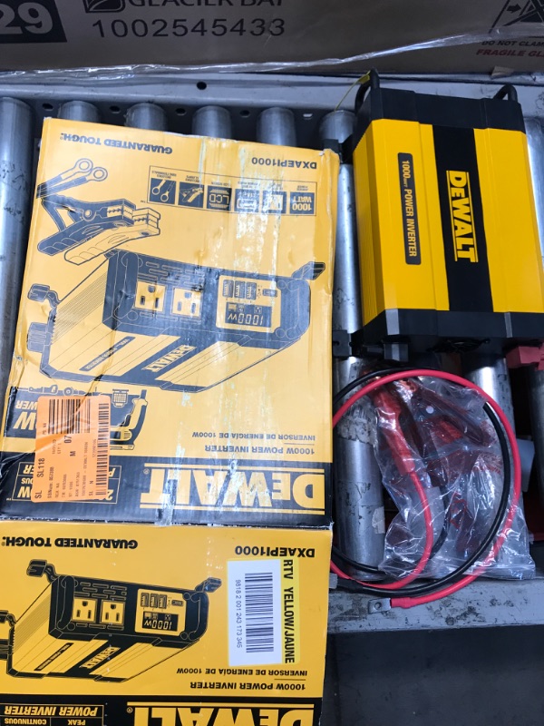 Photo 2 of DEWALT 1000-Watt Portable Car Power Inverter with Triple USB Ports