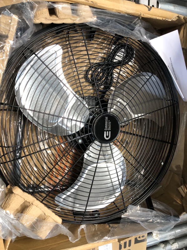 Photo 2 of Commercial Electric 20 in. 3-Speed High Velocity Floor Fan